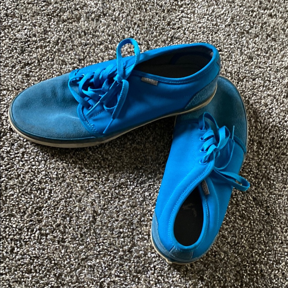 Blue suede vans
